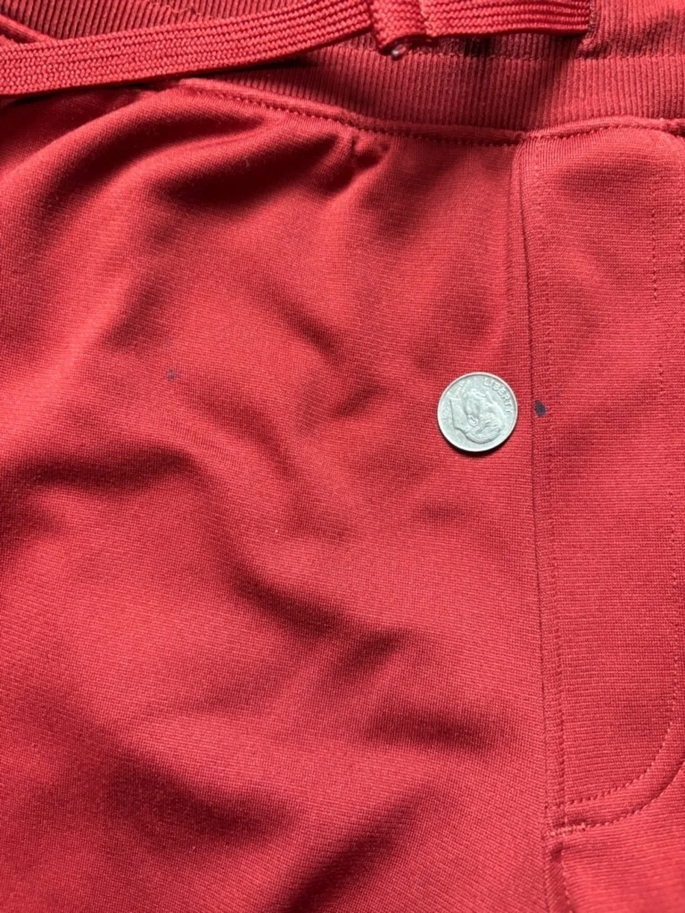 Under Armour Deep Red Joggers Youth Large YLG Athletic Sweatpants Boys Unisex
